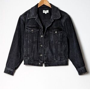 Agolde Oversized Cropped Denim Jacket
